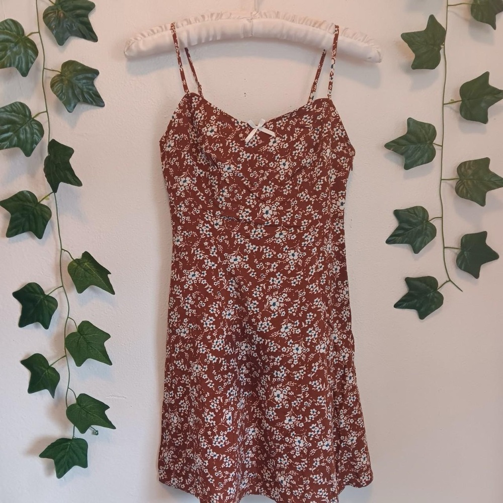 dELiA*s Brown Floral Mini Dress